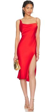 NWT  Ada Slip Dress Bright Red