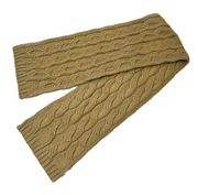 Michael by Michael Kors Camel Cable-Knit Winter Scarf