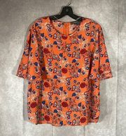 Primark | Short Sleeve Floral Print Blouse | Size 12