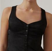 New Crescent Becca Sweetheart Tank
Vest Black Size Small NWT