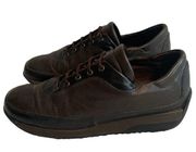 Stuart Weiztman Women’s Brown Leather Grandpacore Slip On Sneakers Size 8