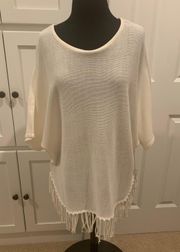 Valerie Steven’s Off White BoHo Sweater Size XL