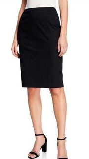 Lafayette 148 Black Wool Stretch Pencil Skirt Sz 8