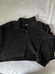 Cropped  Collared Sweatshirt