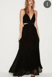 Black Cut Out Maxi Dress