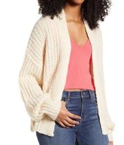 LOVE BY DESIGN Neon Fleck open front Cardigan