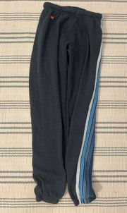 Blue 5 Stripe Sweatpants
