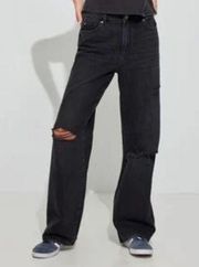 Garage Size 5 or 27 boyfriend black denim jeans distressed mom jeans