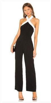 Superdown Laurien Cross Front Jumpsuit in Black