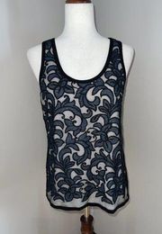 Pretty Karen Kane Embroidered Overlay Tank!