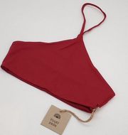 NWT Toast Swim Apex Bikini Top Halter in Rhubarb SIZE MEDIUM