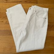 Pistola  White Denim Crops Size 27