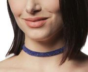 Amrita Singh Blue Austrian Crystal Zara Choker