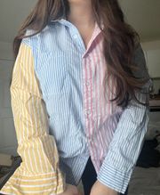 Colorful Stripe Button Up 