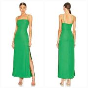 Superdown Addison Maxi Dress in Kelly Green