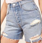 Reformation Lola high rise denim shorts 30