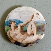 Michelangelo “The Creation of Adam” Painting Art Fashion Pin Brooch ✨ 