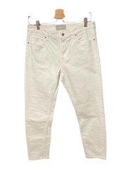 Everlane Mid-Rise Ankle Jeans Ivory Cream Size 29