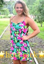 🌟HOST PICK🌟 NWT NYMPHE Neon floral pink dress S