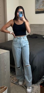 Boyfriend Wide Leg Jeans