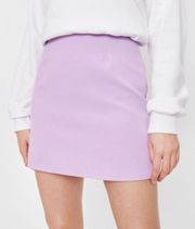 high wasted lilac mini skirt