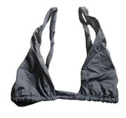 ACACIA Triangle Bikini Top in Black Sz Medium