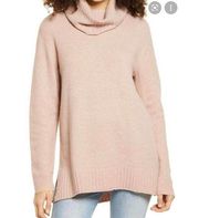 BP. Longline Turtleneck Sweater In Pink Adobe Size Small NWT