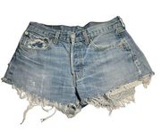 Levi’s  501 Cutoff Shorts- Distressed Denim short-shorts -waist Size 31