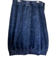 Hard Tail Forever blue denim jersey skirt size XL