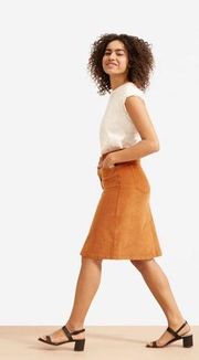 Everlane The Button-Front Corduroy Skirt Size 4