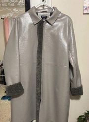 Patent A line coat (BEBE) NEVER WORN