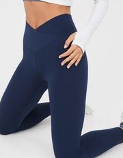 NWT OFFLINE By Aerie Real Me High Waisted Crossover Legging Navy Blue size XL