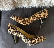 NWOT MAX STUDIO Leopard Calf Hair Pumps S9.5