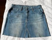 Signature Levi Strauss High-Rise Jean Skirt Size: 10 Waist Size: 30