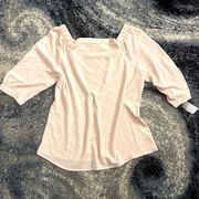 NWT Valerie Steven’s pale pink blouse Sz L PLS READ DESCRIPTION !