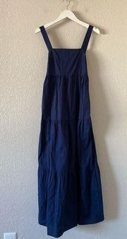 NWT  Navy Tiered Midi Dress