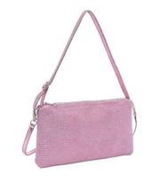 Urban Expressions Sparkly Pink Rectangular Shoulder/Handbag