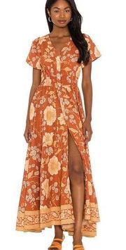 Spell & The Gypsy Collective Sloan Dress Deep Ochre