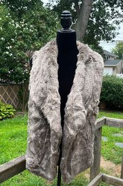 Faux fur vest