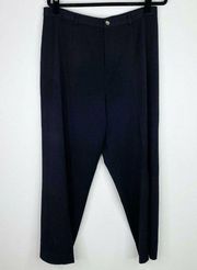 Rafaella Solid Black Trousers Slacks Career Pants Size 16 Womens