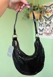 No Boundaries Black Chainmail Mini Bag