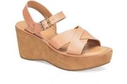 Kork-Ease Ava Classic Natural Vachetta Leather Tan Sandal Size 10