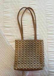 Brown And White Purse