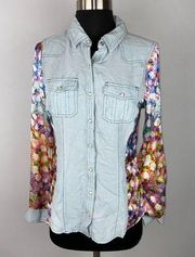 L'Amour Nanette Lepore Western Pearl Snap Shirt