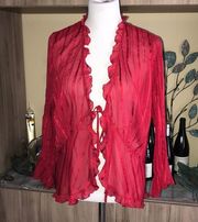 Studio 1940 Red Tie Top 1438