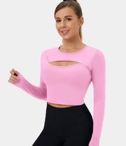 Halara Cloudful Fabric Long Sleeve Crop Top