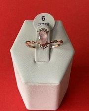 Bomb Party RBP7453 “Pure Bliss” Lab Created Quartz on Rose Gold Size 9 Ring NWT