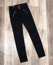NY & Co Black Denim High Waist Leggings Jeans 0 NWT