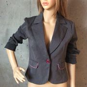 🌺 Gray and pink blazer Suit coat