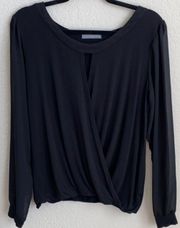 Black Cutout Blouse 